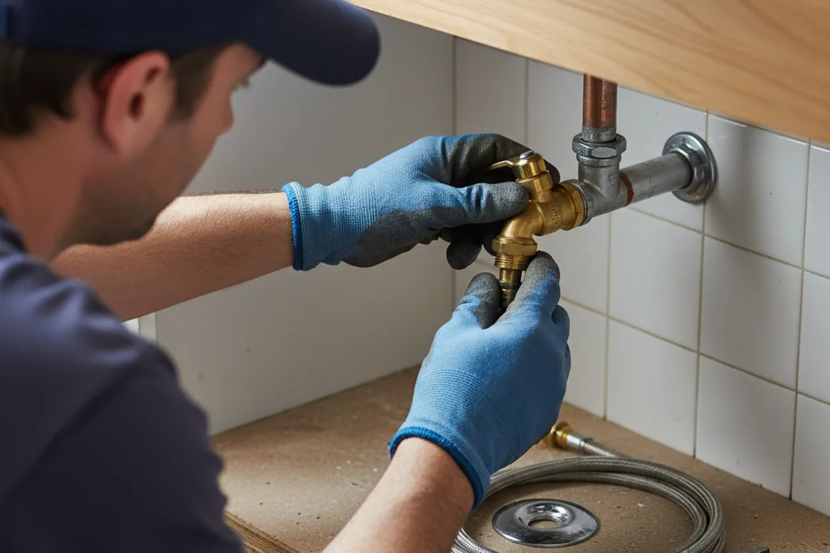 Shutoff valve and fitting work during Emergency Plumbing in Snowmass Village